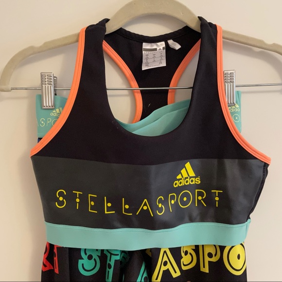 Adidas x Stella Mc Cartney size S workout set with sports bra and leggings. EUC! - Picture 8 of 12